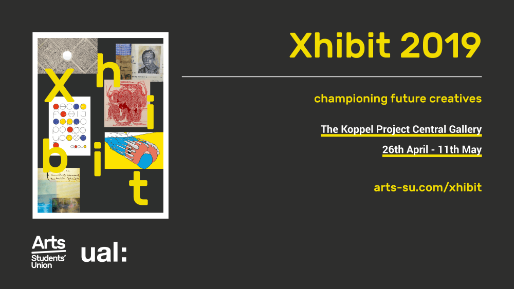 Grey banner with yellow text