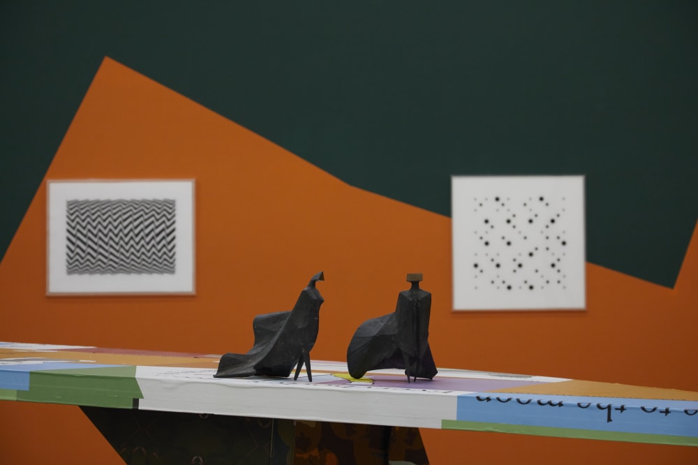 Plywood structure, wallpapers, objects, videos, drawings and prints