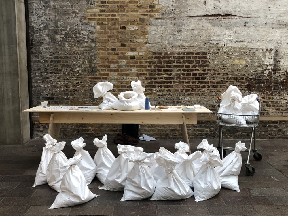 ”Shifting Sands, Migrating Grains” installation lead by Rebecca Faulkner, MA Spatial Design & Architecture alumna