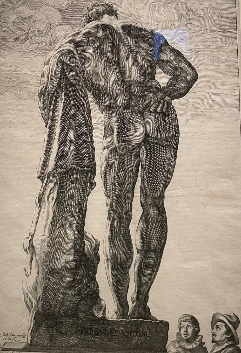 Sketch of Herculean figure