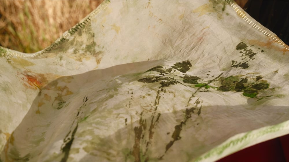 Look 4 Silk organza scarf from the Shadows Series