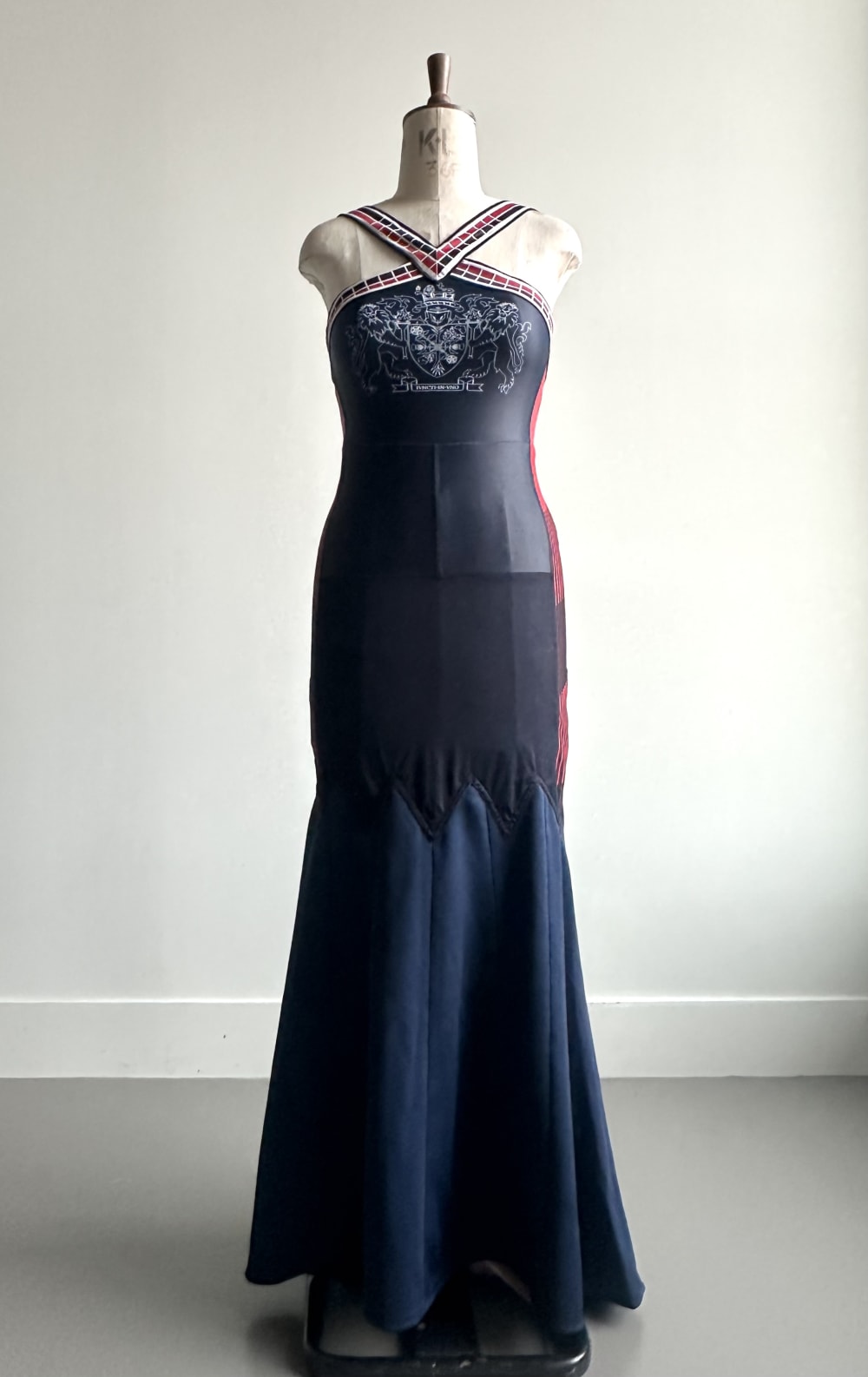 Blue dress on a mannequin