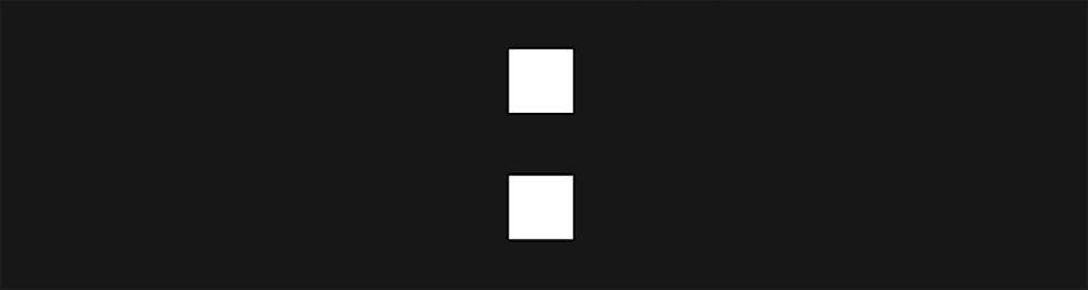 White brandmark against black background