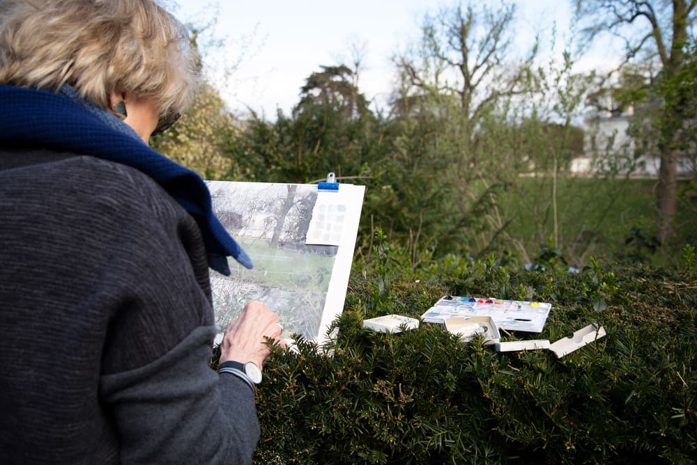 Eileen Hogan Sketching Chiswick 2016