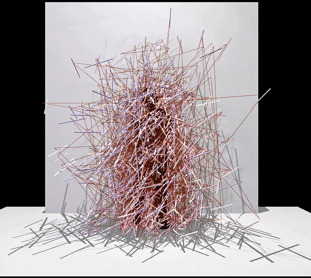 Abstract generative art piece