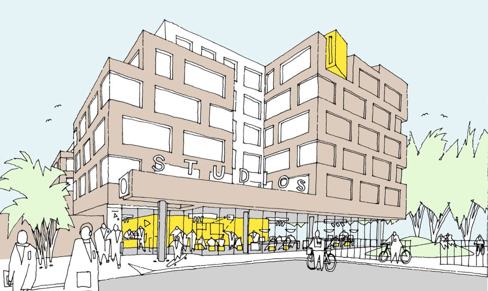 Architects drawing of Eagle Wharf