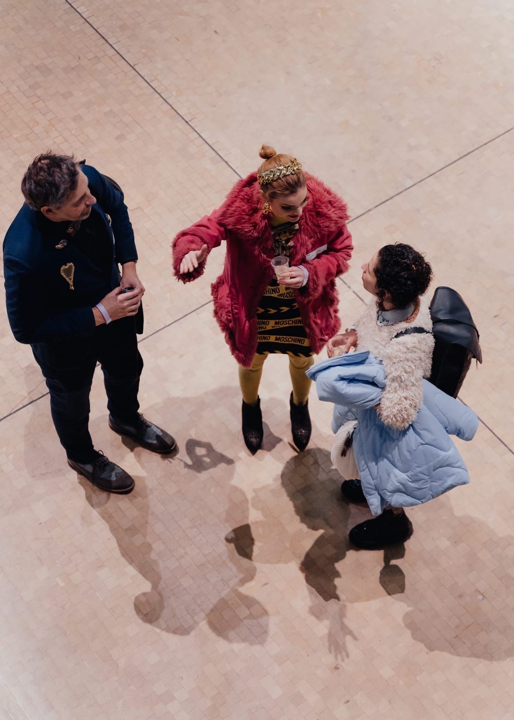 alumni event guests chatting