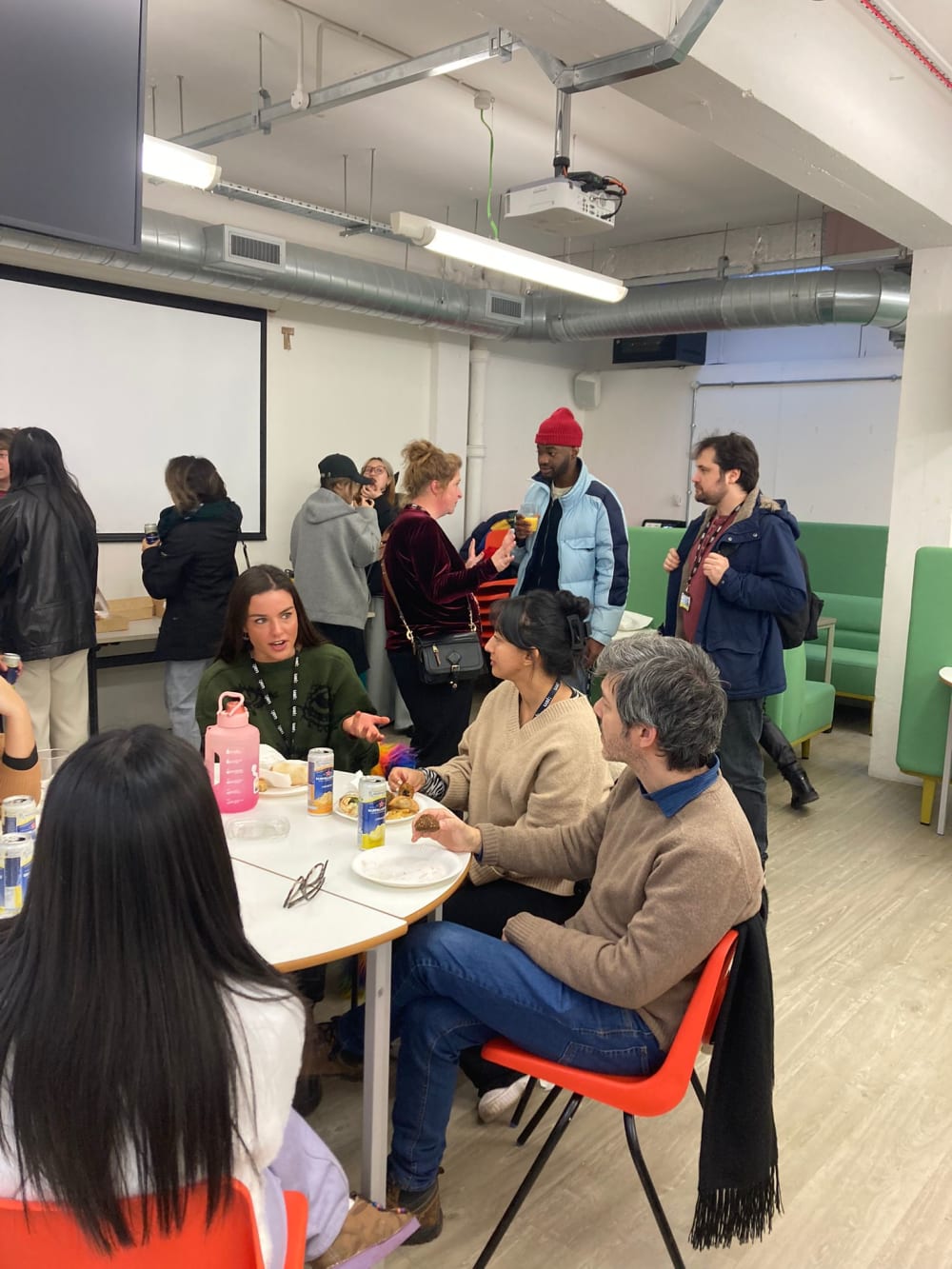 Students gathered in the cafetorium