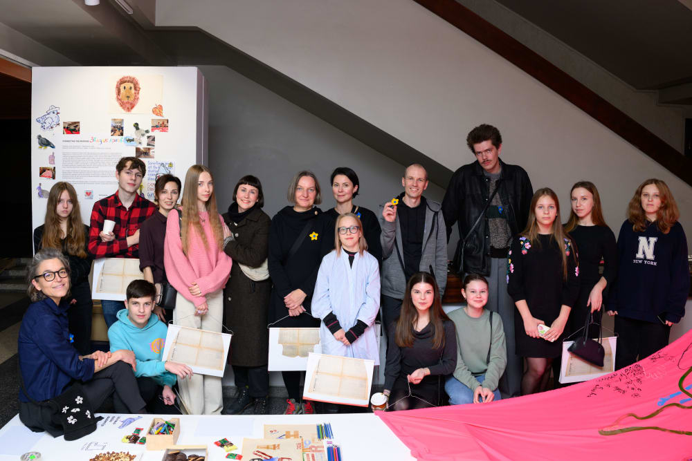 Silke and Markas with project partners and participants