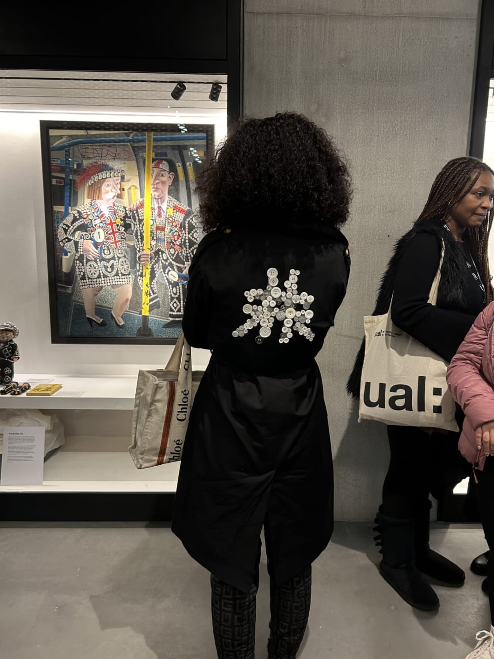 MA Student Wearing Pearly Jacket