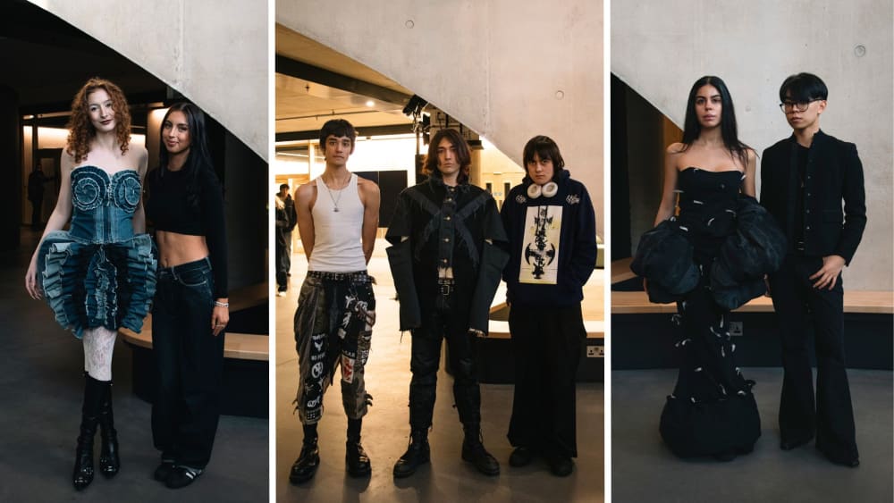 Collage of three photos of people smiling at camera.