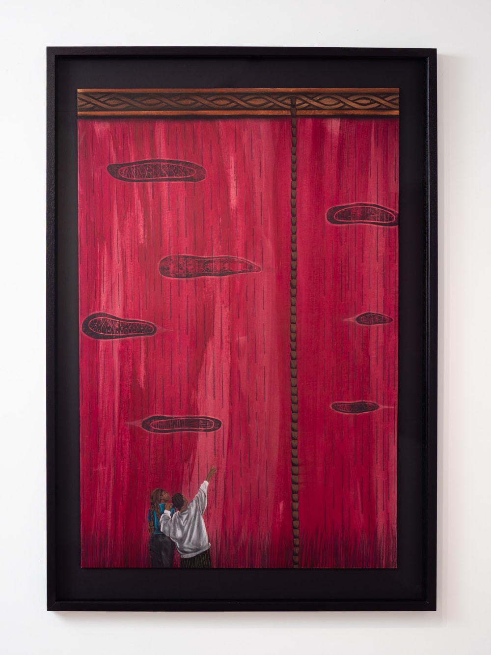 artwork showing two people of colour looking at the sky