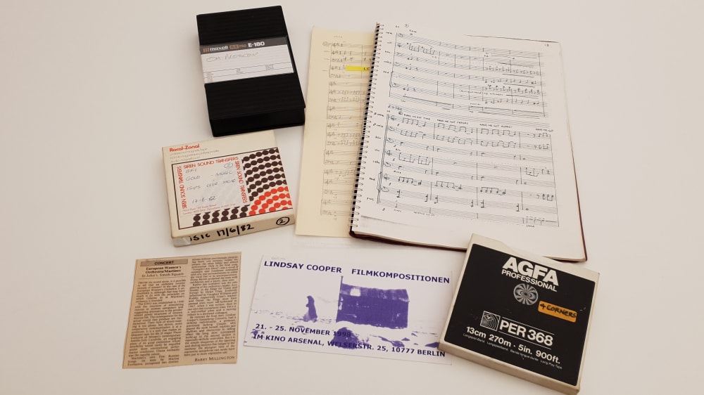 A selection of material from the Lindsay Cooper Archive
