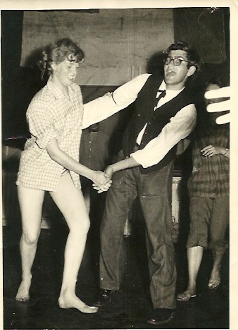 Andrew in 1957 dancing with a female friend at the Camberwell Christmas Party