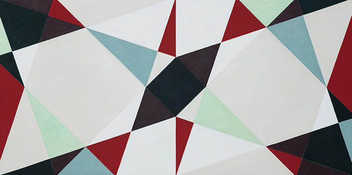 Natalie Dower, 3 Triangle Double Square No.1, 2016, courtesy of Eagle Gallery