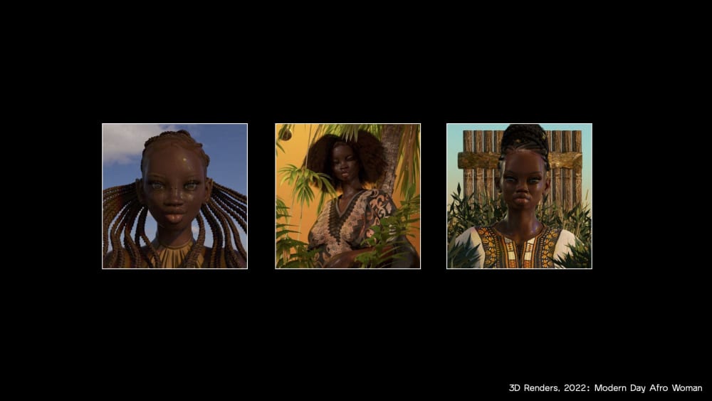 Modern Day Afro Woman, by Deborah Obanla