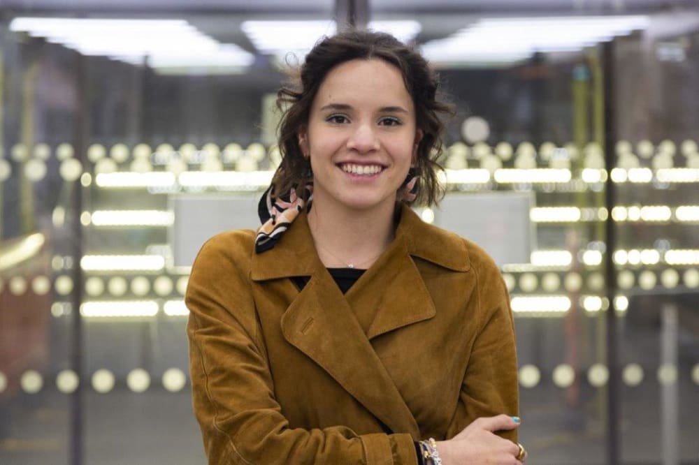 Photo of Victoria smiling into the camera