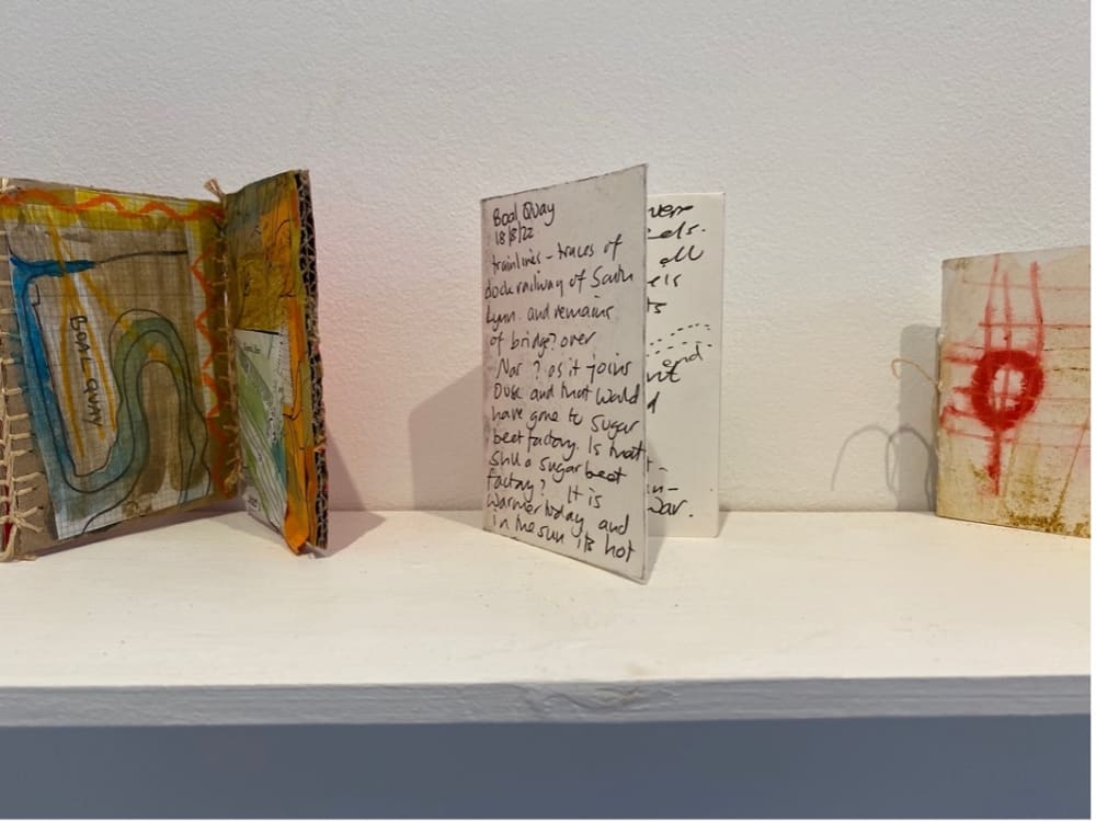 Photo of a booklet on a shelf