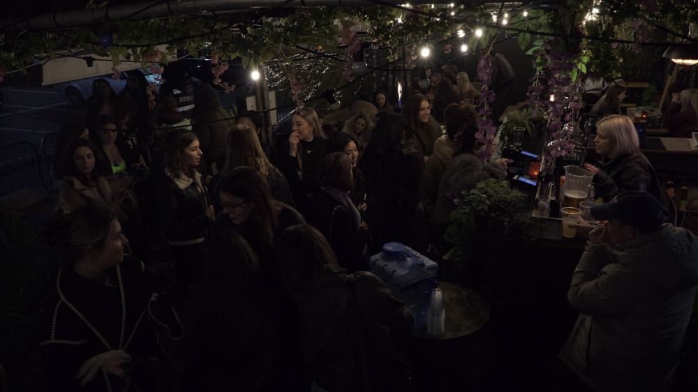 Students at nightclub