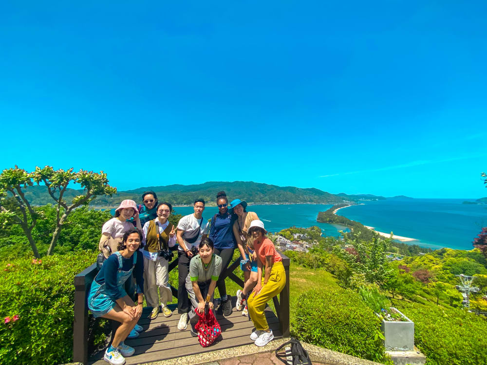 a group of students posing for a photo