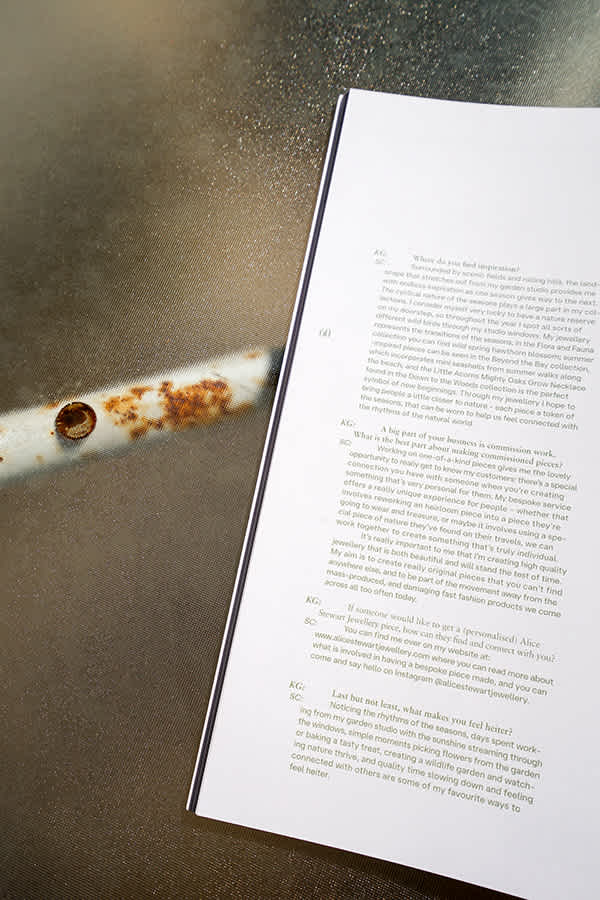 details of a magazine page