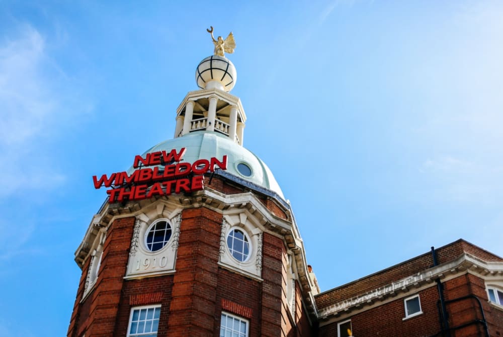 An image of the outside of New Wimbledon Theatre