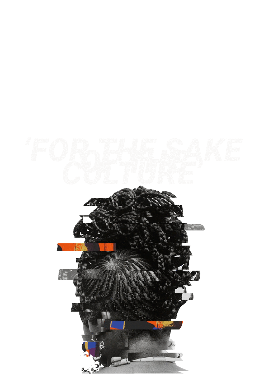 3D digital design capturing back of young girls head