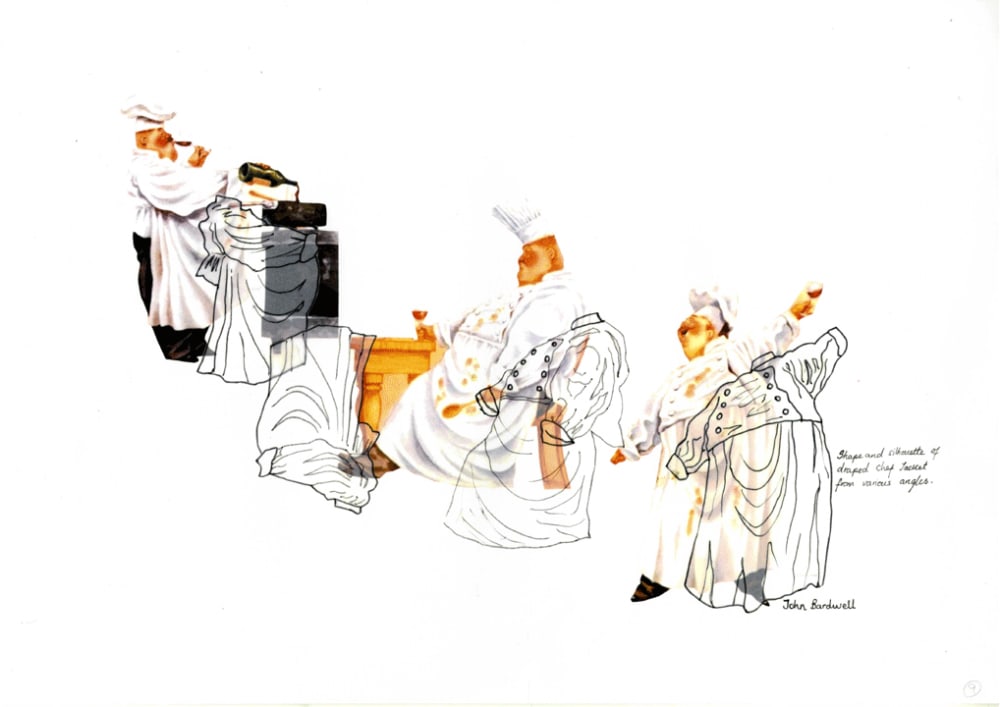 illustrated fashion ideas inspired from a chefs outfit
