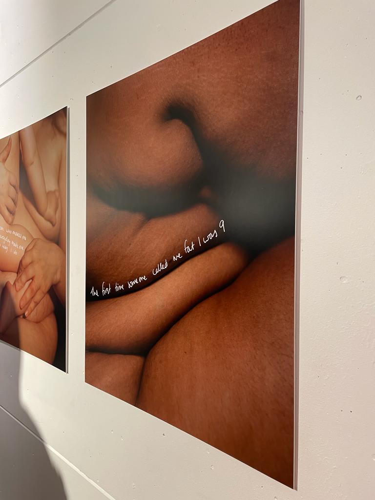Photograph of touching bodies