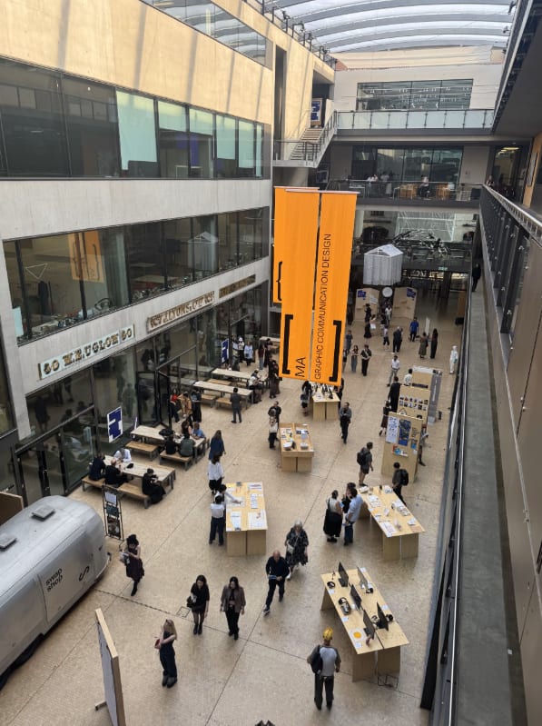 An areal view of the street at CSM during the shows