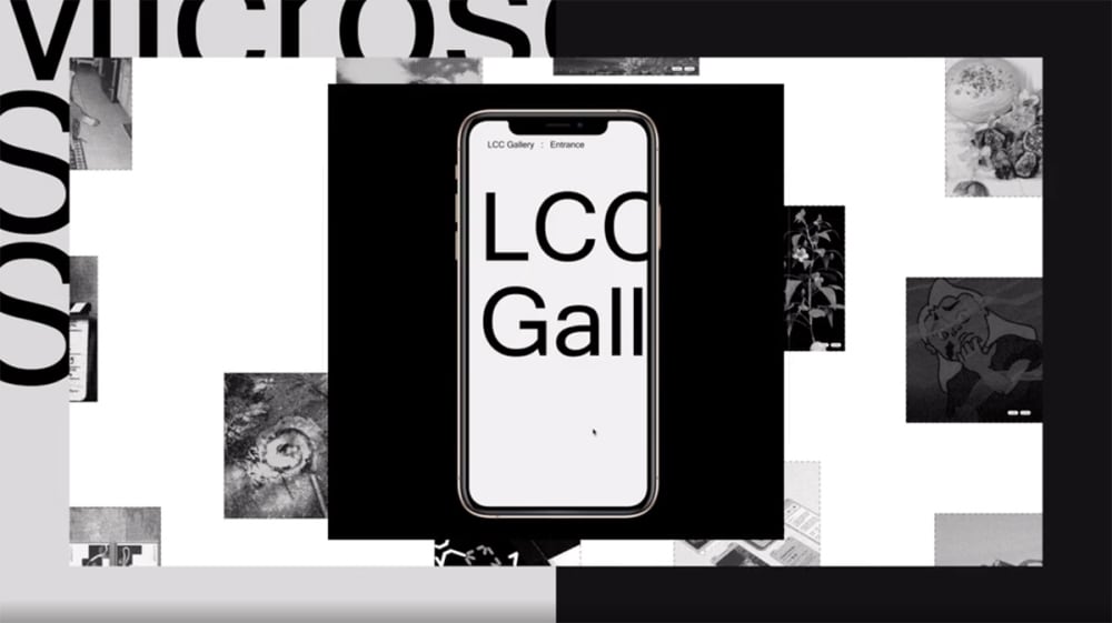 Concept image of a microsite on mobile.