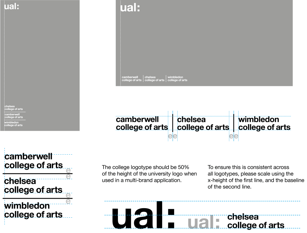 An image showing how to use multiple college logos in one application