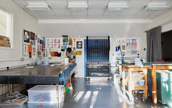 Foundation printmaking facilities.