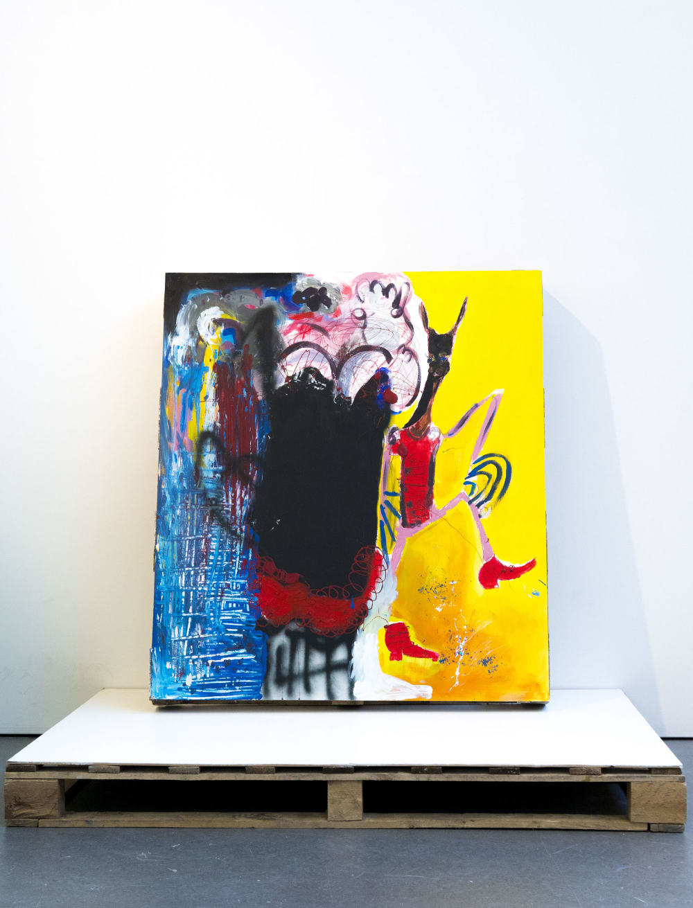Painting on a pallet