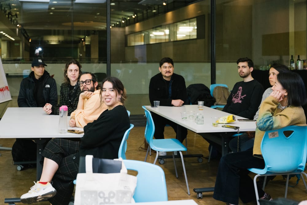 Guests listening to the workshop