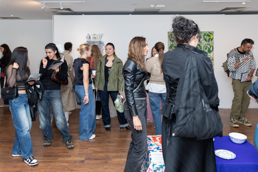 Guests in the exhibition