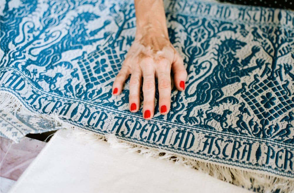 hand on printed material