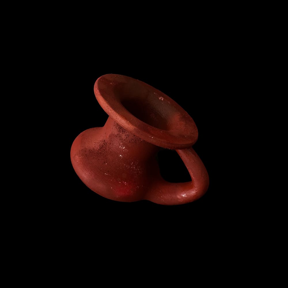 An artwork based on a libation vessel