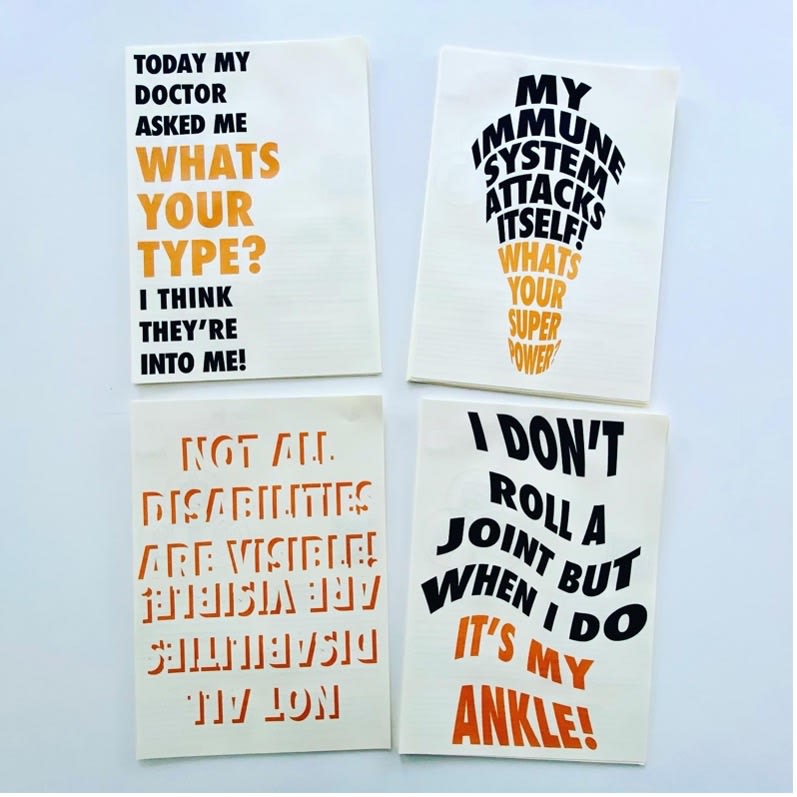 Prints raising disability awareness