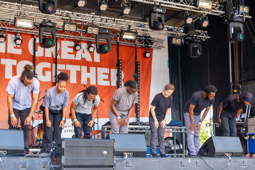 Performance at the Great Get Together 2022. Image by London Legacy Development Corporation.