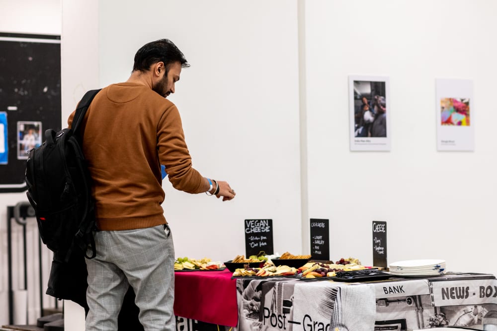 Students at the Post-Grad Mixer