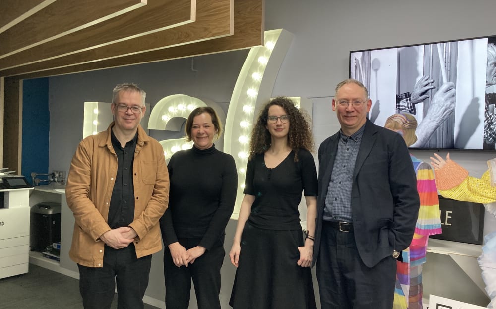 Branded Content Governance Project Team from left to right: Prof Iain MacRury, Prof Patricia Núñez Gómez, Dr Hanna Kubicka and Prof Jonathan Hardy.