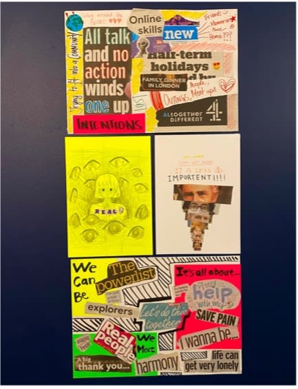 Posters created from a workshop ran by The Accessibility Project