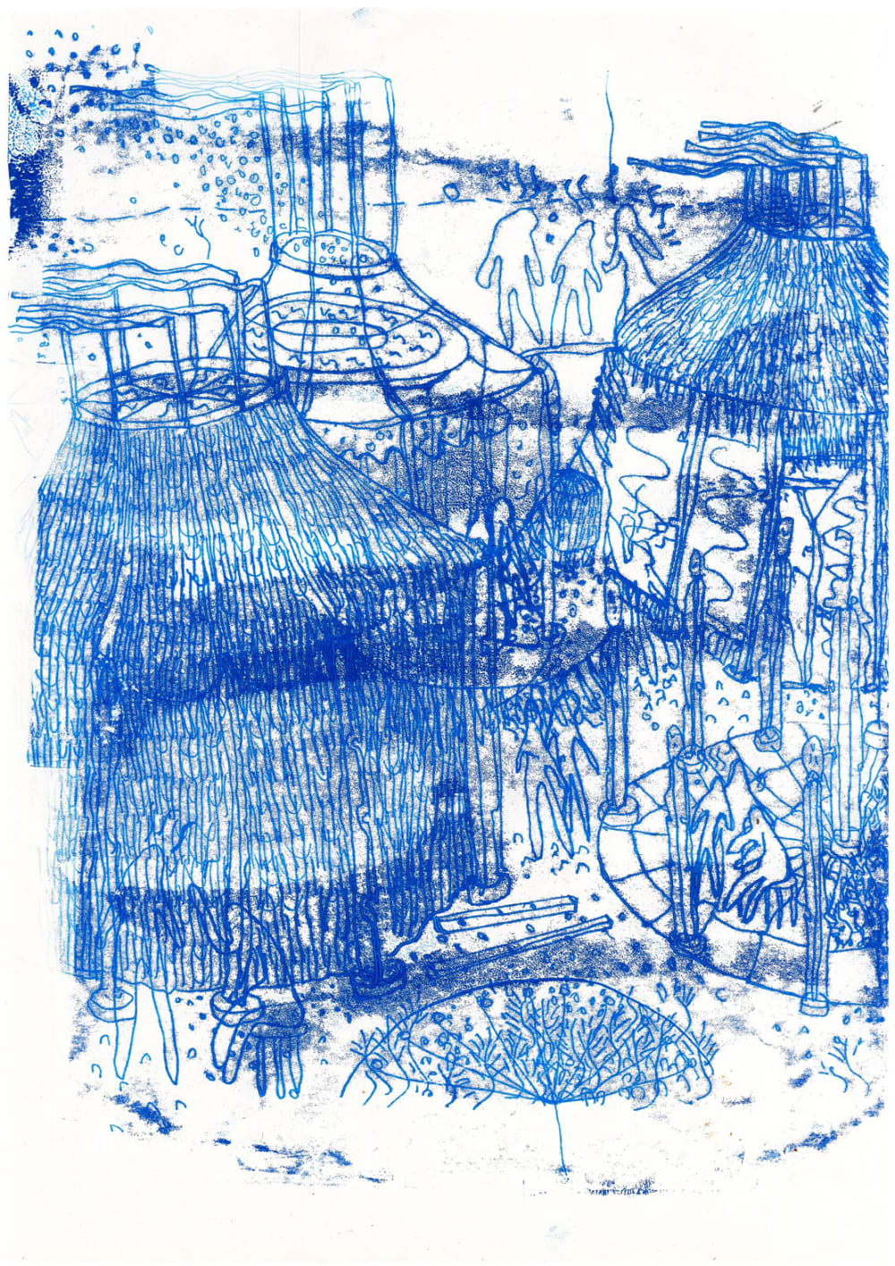 Drawing of structures with figures