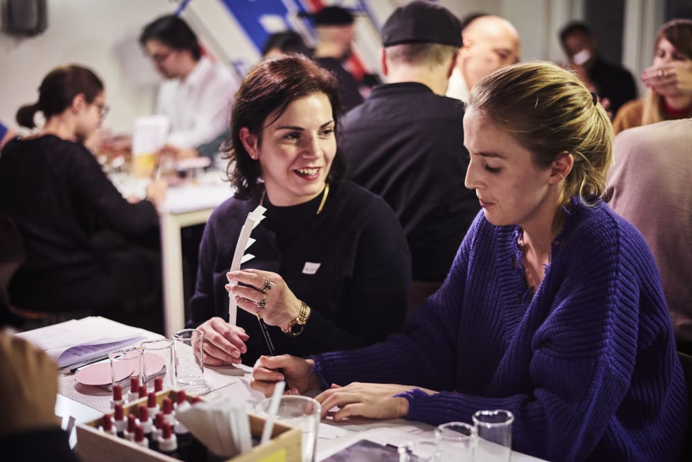 Guests creating their own perfume