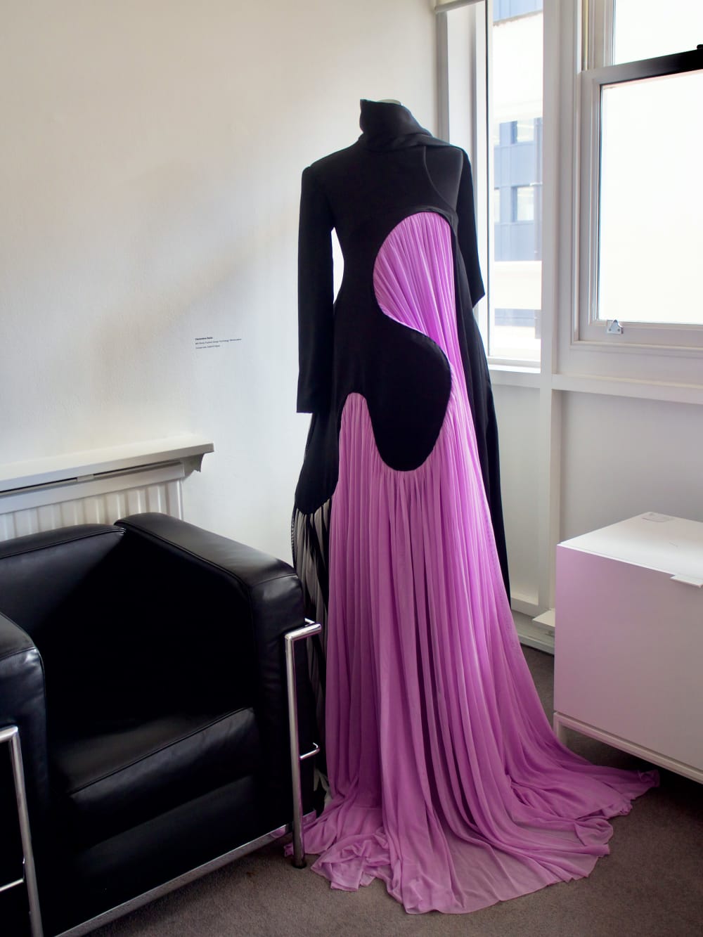 Dress by Emily Saunders, MA Fashion Design Technology (Womenswear). Photography by Una Lote Andzane.