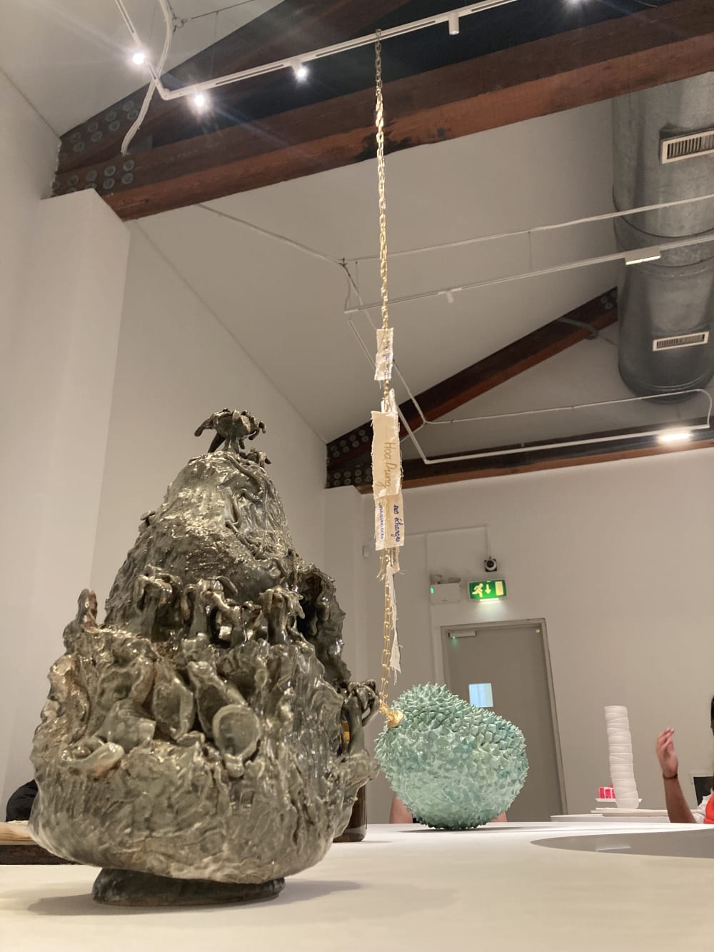 Tabletop artwork in exhibition