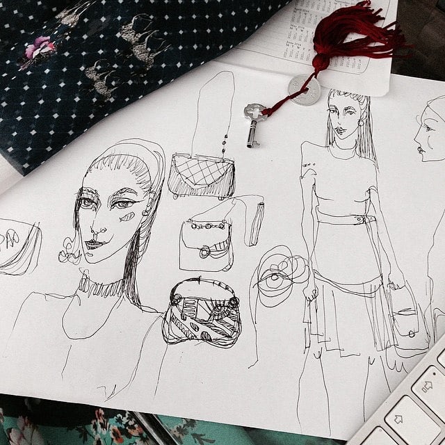 fashion drawings representing womenswear ideas