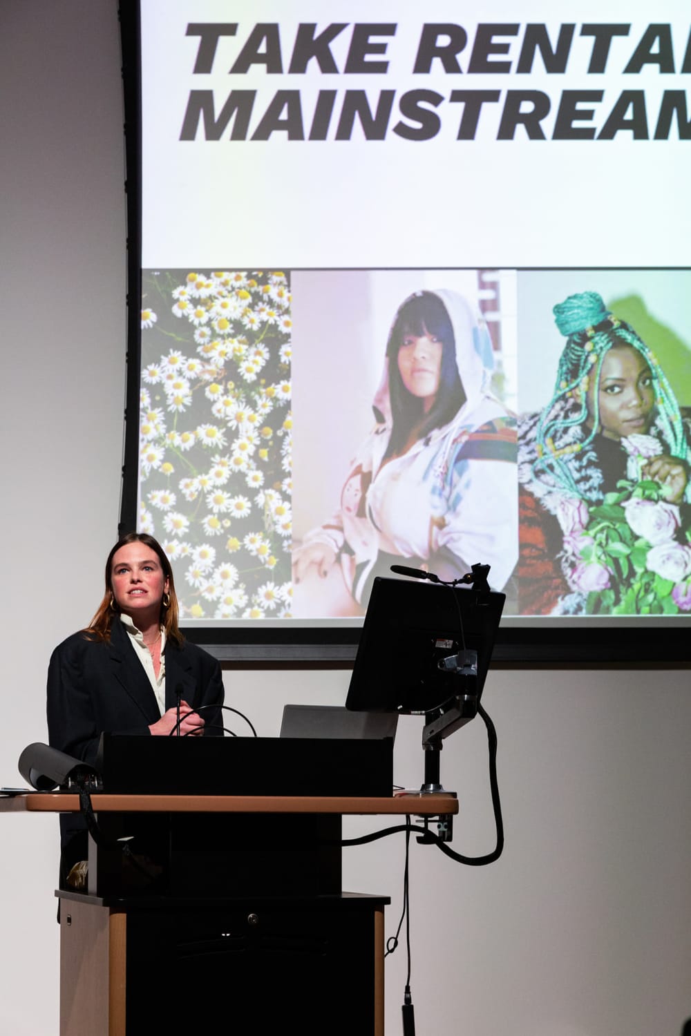 Jade McSorley during her presentation