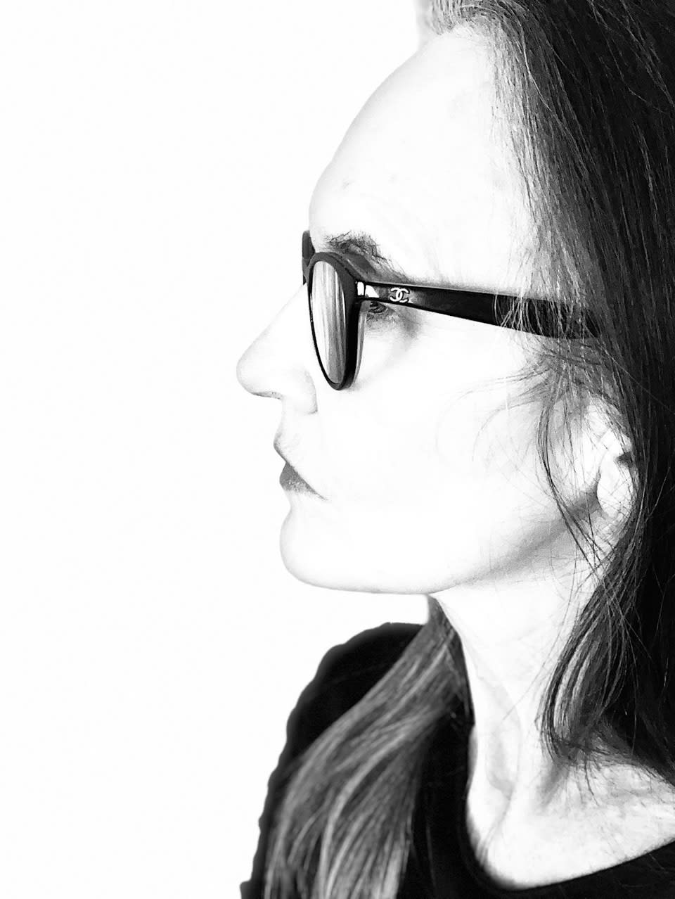 Portrait of Sustainability alumni committee member Zillah Bridget Bosworth-Coleman, in black and white